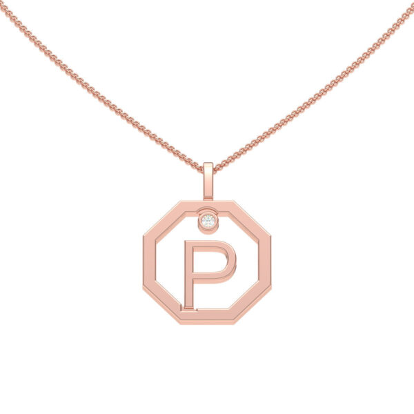 Personalised-Initial-P-diamond-rose-gold-pendant-Lizunova-Fine-Jewels-Sydney-NSW-Australia