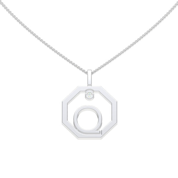 Personalised-Initial-Q-diamond-white-gold-pendant-Lizunova-Fine-Jewels-Sydney-NSW-Australia