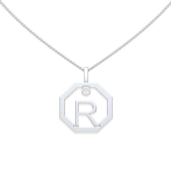 Personalised-Initial-R-diamond-white-gold-pendant-Lizunova-Fine-Jewels-Sydney-NSW-Australia