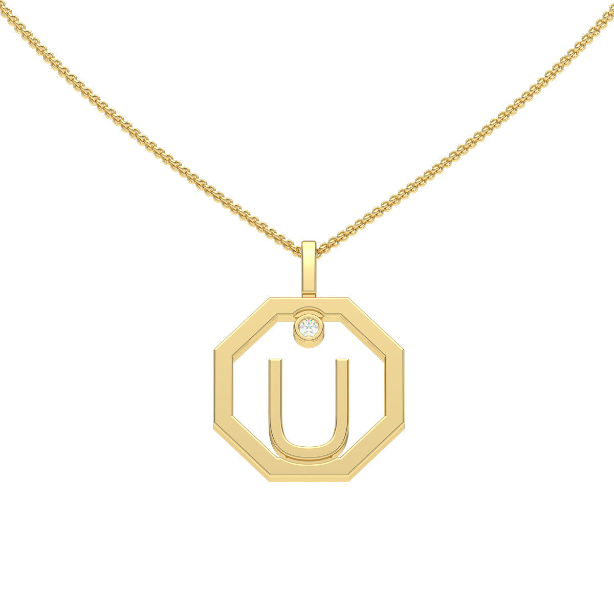 Personalised-Initial-U-diamond-rose-gold-pendant-Lizunova-Fine-Jewels-Sydney-NSW-Australia