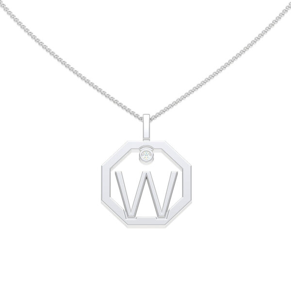 Personalised-Initial-W-diamond-white-gold-pendant-Lizunova-Fine-Jewels-Sydney-NSW-Australia