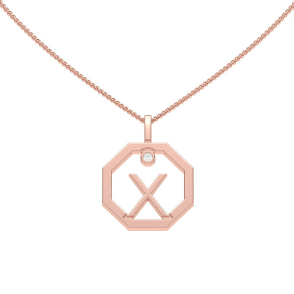 Personalised-Initial-X-diamond-rose-gold-pendant-Lizunova-Fine-Jewels-Sydney-NSW-Australia