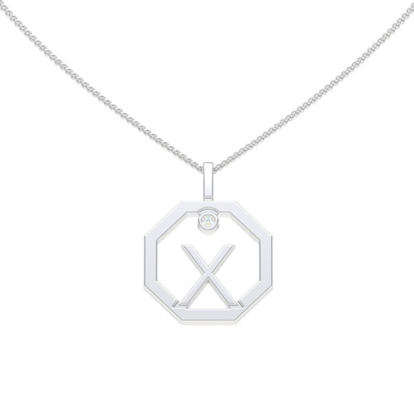 Personalised-Initial-X-diamond-white-gold-pendant-Lizunova-Fine-Jewels-Sydney-NSW-Australia