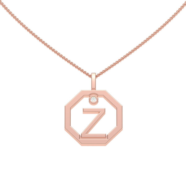 Personalised-Initial-Z-diamond-rose-gold-pendant-Lizunova-Fine-Jewels-Sydney-NSW-Australia