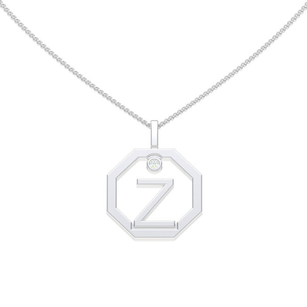 Personalised-Initial-Z-diamond-white-gold-pendant-Lizunova-Fine-Jewels-Sydney-NSW-Australia