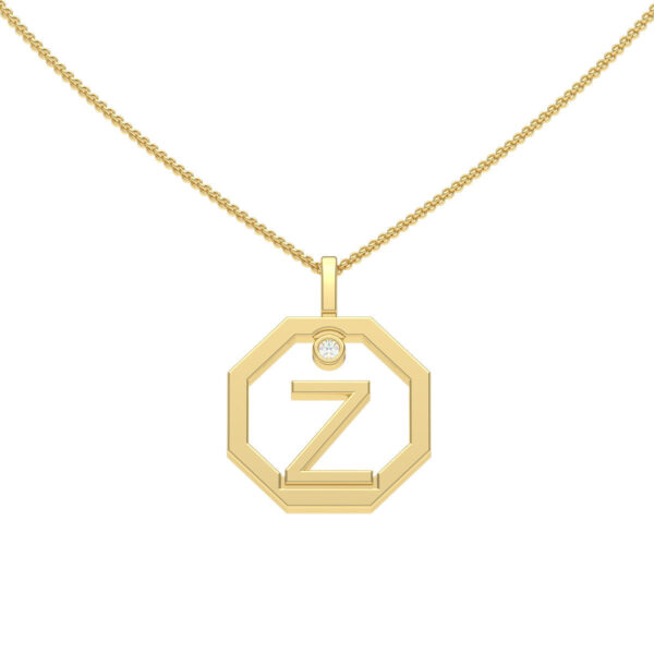 Personalised-Initial-Z-diamond-yellow-gold-pendant-Lizunova-Fine-Jewels-Sydney-NSW-Australia