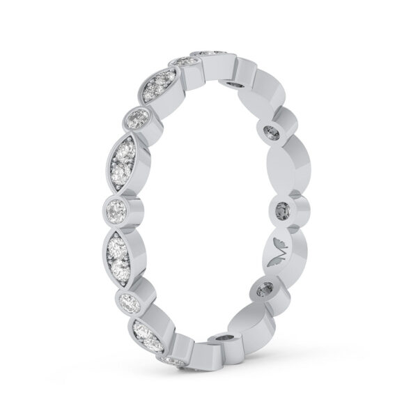 Pia-white-gold-round-white-diamond-wedding-ring-Lizunova-Fine-Jewels-jeweller-Sydney-NSW-Australia