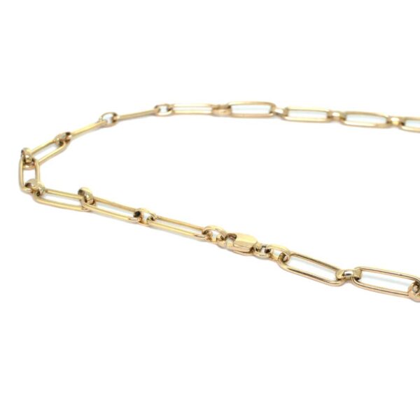 Pippa-paperclip-gold-chain-necklace-3-Lizunova-Fine-Jewels-jeweller-Sydney-NSW-Australia