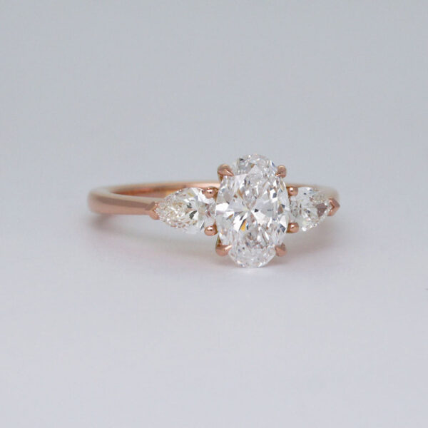 Sofia-oval-diamond-trilogy-rose-gold-engagement-ring-Lizunova-Fine-Jewels-Sydney-Australia