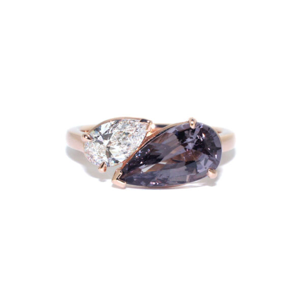 Venus-Bespoke-rose-gold-spinel-diamond-engagement-ring-Lizunova-Fine-Jewels-jeweller-Sydney-NSW-Australia