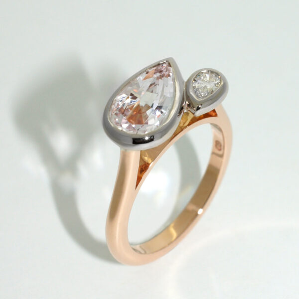 Venus-Engagement-ring-morganite-diamond-rose-gold-Lizunova-Fine-Jewels-jeweller-Sydney-NSW-Australia