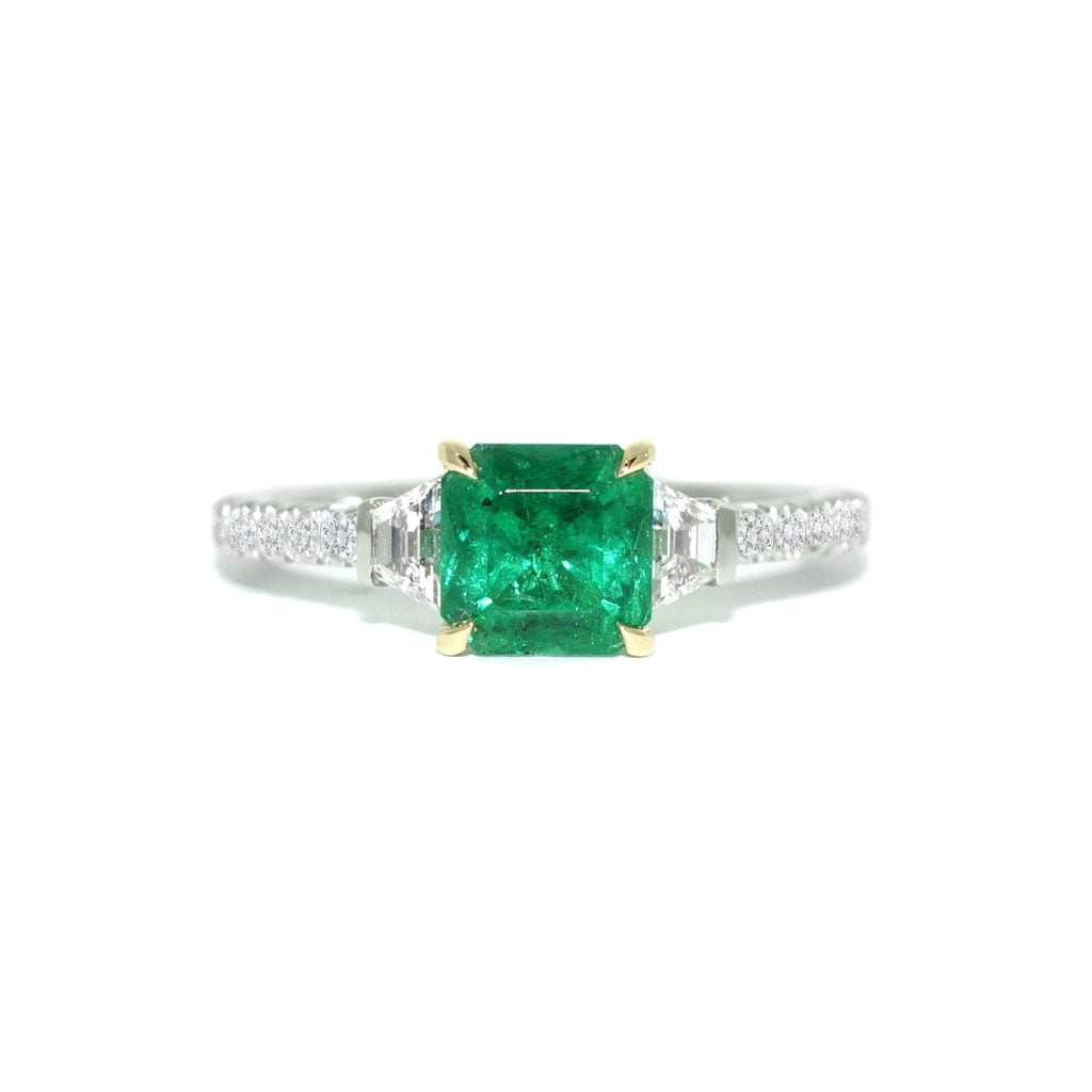 Verde-emerald-diamond-platinum-gold-ring-Lizunova-Fine-Jewels-jeweller-Sydney-NSW-Australia