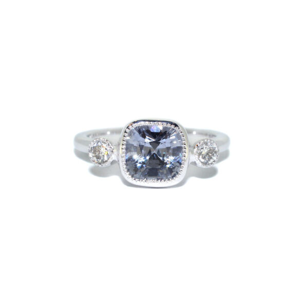 Verona-grey-spinel-diamond-engagement-ring-white-gold-Lizunova-Fine-Jewels-Sydney-jeweller-Sydney-NSW-Australia