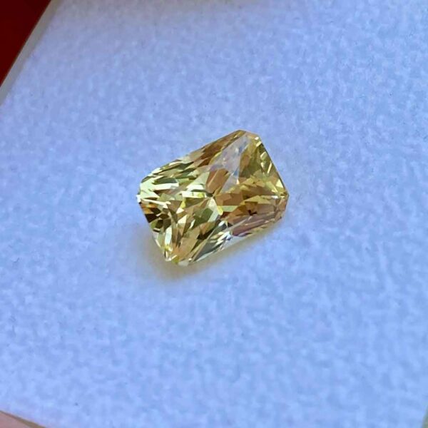 Radiant-emerald-cut-yellow-sapphire-bespoke-engagement-ring-Sydney-jeweller-Lizunova-Fine-Jewels jeweller Lizunova Fine Jewels