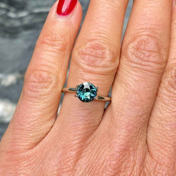 round-unheated-teal-sapphire-custom-engagement-ring-Sydney-jeweller-Lizunova-Fine-Jewels