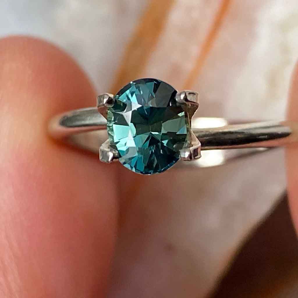 oval-teal-sapphire-custom-engagement-ring-Sydney-jeweller-Lizunova-Fine-Jewels