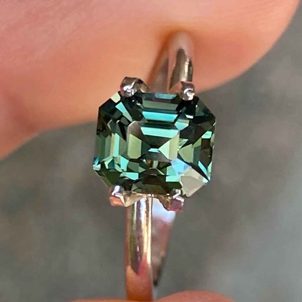 emerald-cut-unheated-teal-sapphire-custom-engagement-ring-Sydney-jeweller-Lizunova-Fine-Jewels